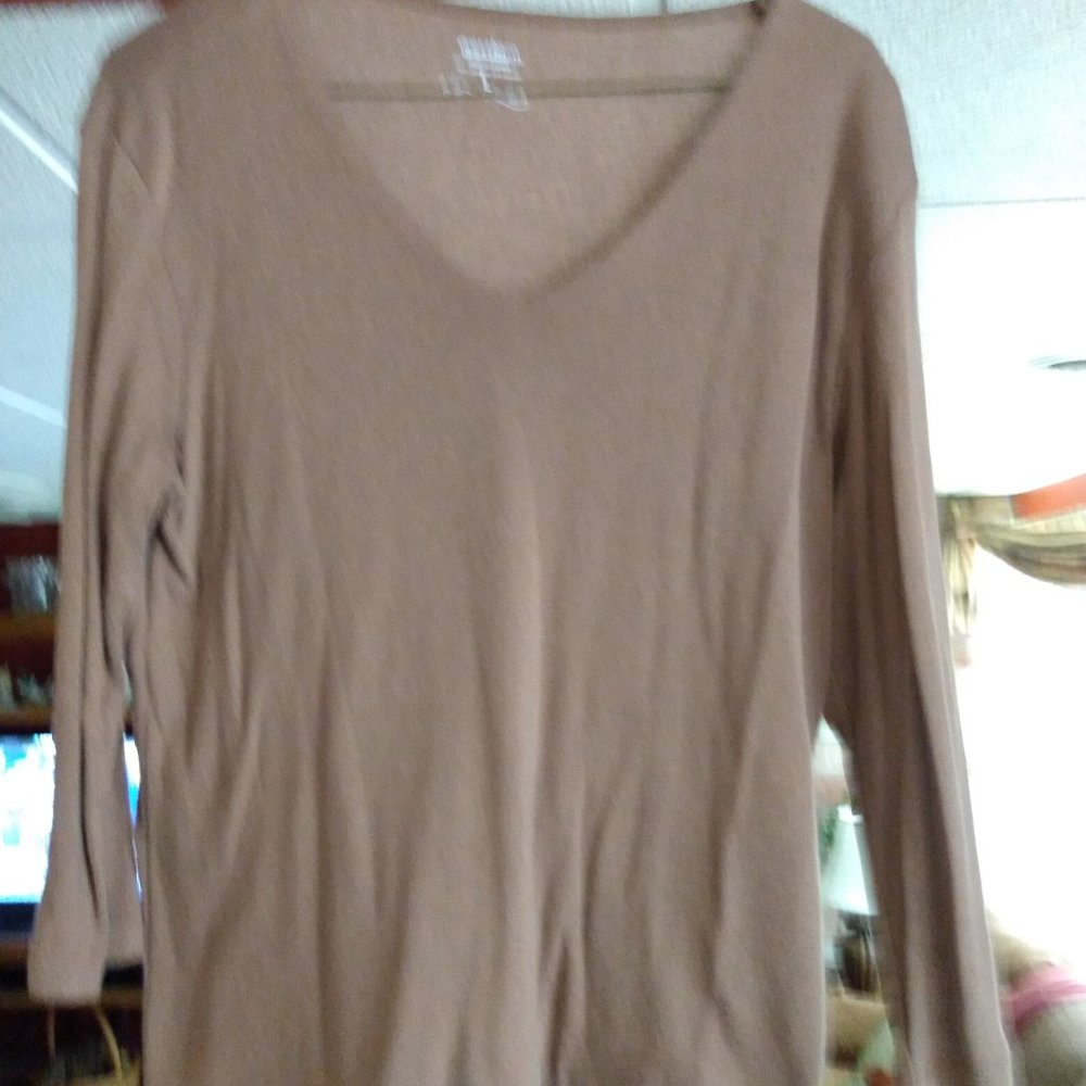 TWO DRESSBARN LADIES TOPS SIZE LARGE